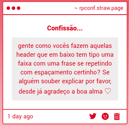ৎ ꯭Ꮯonfissões ⌕𝓡𝘗 tweet media