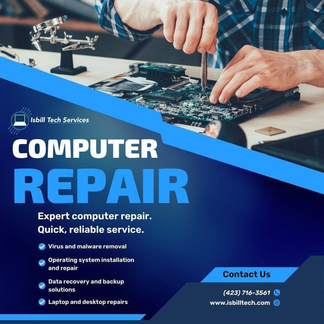 IsbillTech's tweet image. We offer unbeatable options and recommendations when it comes to computer repair and maintenance.

If you need help with anything tech, call 423-716-3561. 📞📱

#computerrepair #devicerepair #isbilltech #isbilltechservices #fyp #clevelandtn