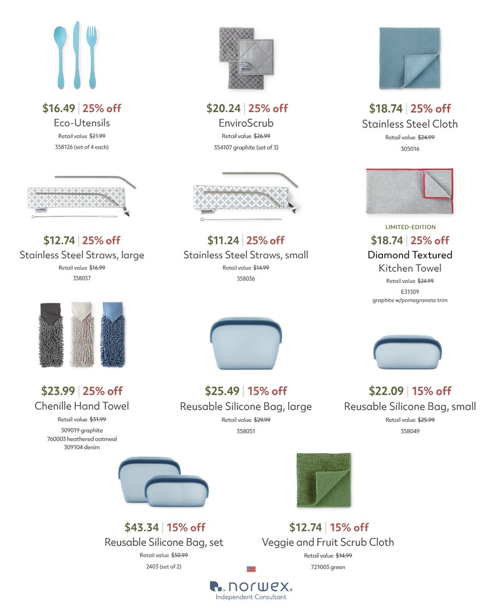 SuzanneRHolt's tweet image. Earth Day is just one day of the year, but you can save money &amp;amp; make a positive impact on the planet all year when you shop Norwex’s Earth Day Sale from now until May 1st! It's a great time to stock up!

Shop the sale👉️ norwex.com/shop/specials/…

#Norwex #sale #EarthDay