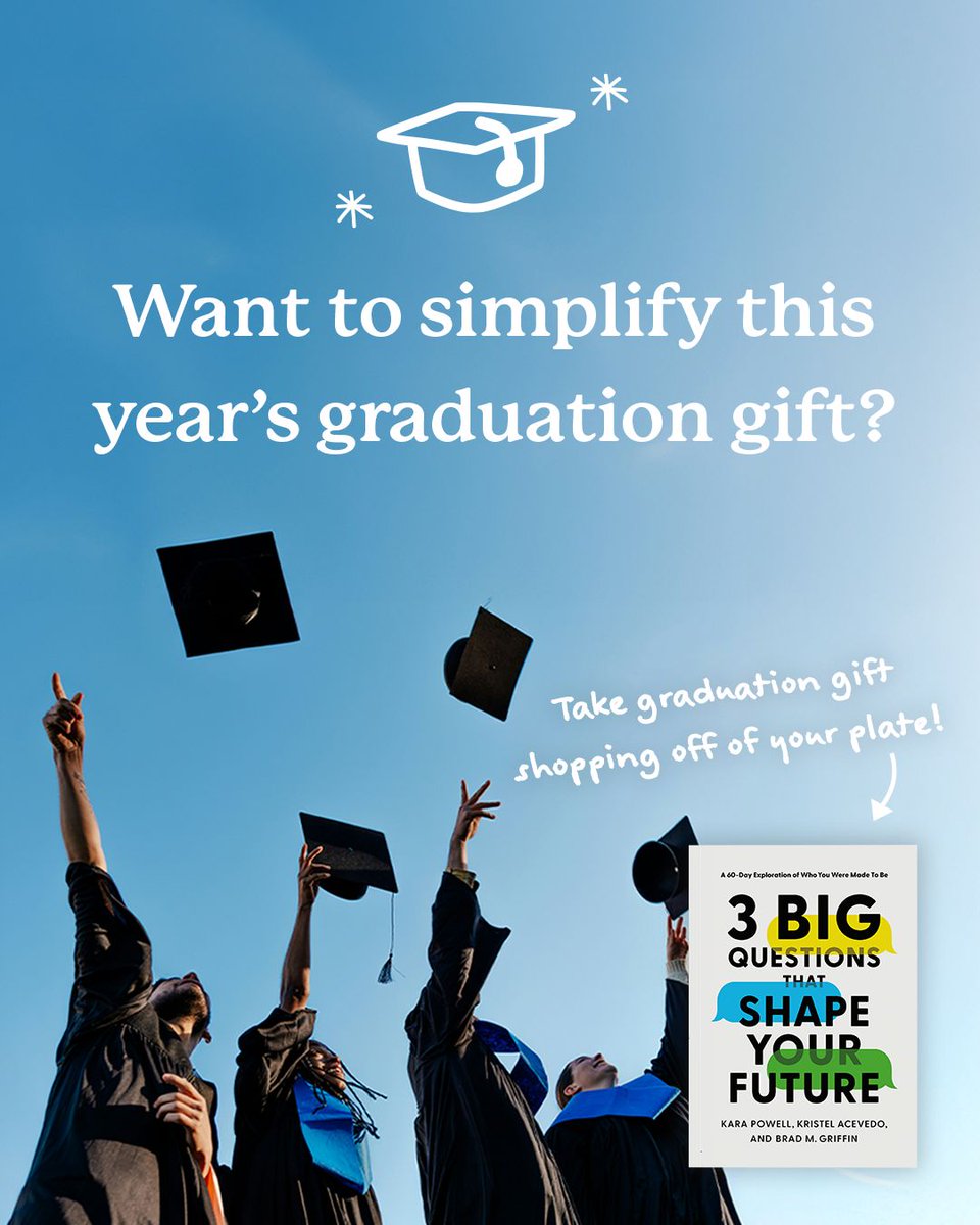 Let us take graduation gift shopping off your plate. 3 Big Questions that Shape Your Future is a 60-day devotional that helps graduating seniors discover Jesus’ answers to life’s biggest questions:

Who am I?
Where do I fit?
What difference can I make?