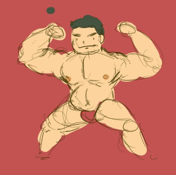 Teeplustee1's tweet photo. Im gonna post at least a sketch per day until I get tired lol, nothing too complex.

Day 1?

#bara https://t.co/TvCUDjoPjh