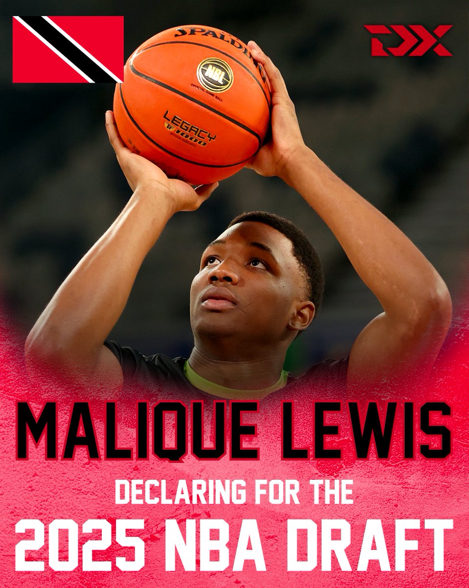 NEWS: South East Melbourne wing Malique Lewis has declared for the 2025 NBA Draft, agents Todd Ramasar and Alexis Liatsos told ESPN. The 20-year-old Trinidad and Tobago native played a key role in the Australian NBL this season.