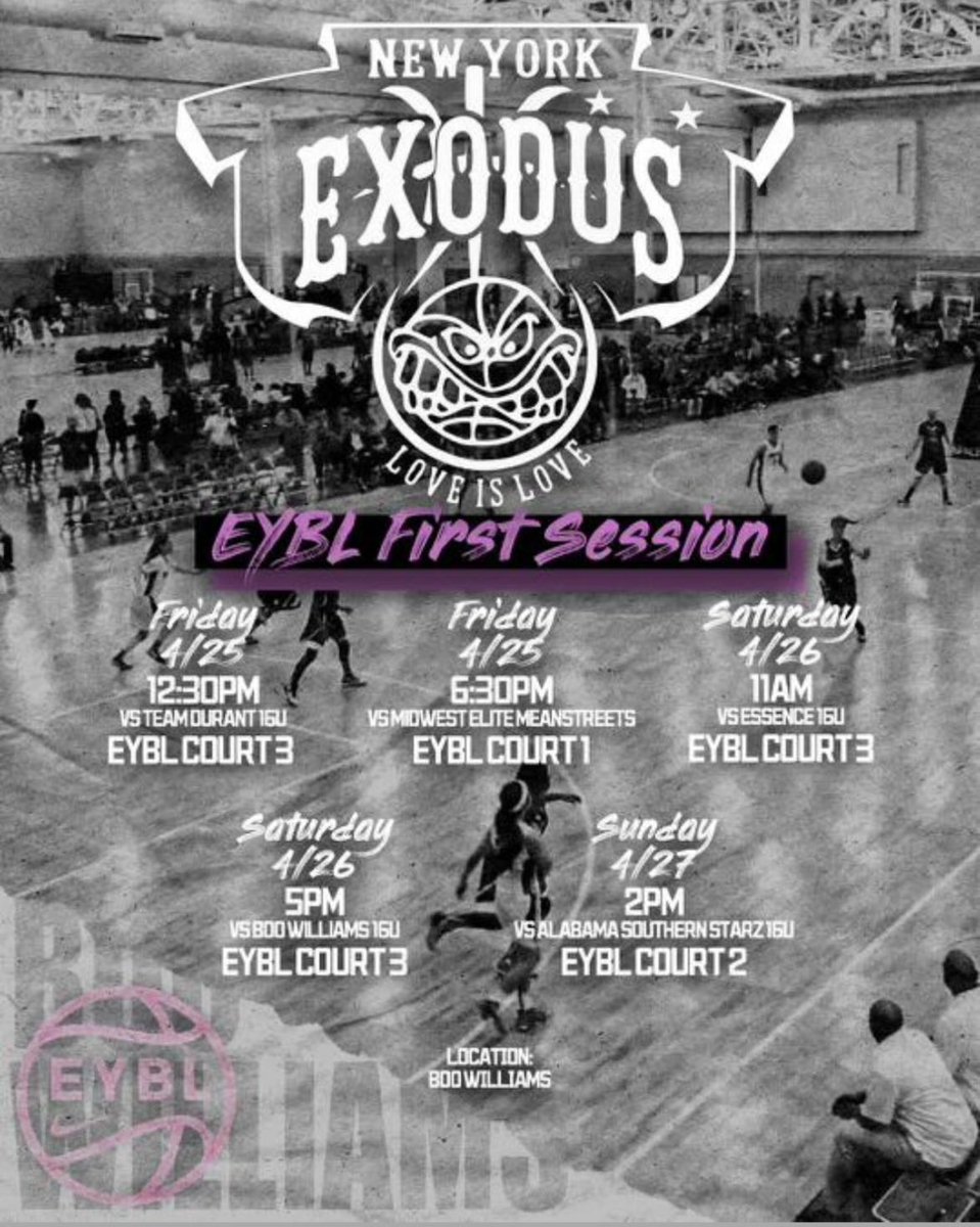 Hyped to play at Boo Williams with my EXODUS 16u. Come check us out!!