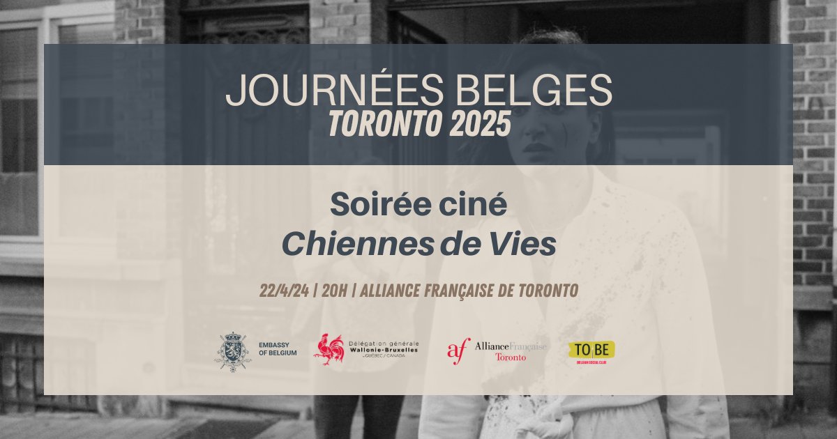 Délégation Wallonie-Bruxelles Québec/Canada (@walbru_qcca) on Twitter photo #Toronto #cesoir <a href="/WalBru_QCCA/">Délégation Wallonie-Bruxelles Québec/Canada</a> et <a href="/belgiumincanada/">Embassy of Belgium in Canada</a>
Projection de « Chiennes de vies » de Xavier Seron à l'Alliance Française de Toronto. RVD à 20h.
#Gratuit !
@wbi_tweet #francophonie #pépitebelge #ontario
<a href="/WBImagesBE/">WBImages</a> #Toronto #cesoir <a href="/WalBru_QCCA/">Délégation Wallonie-Bruxelles Québec/Canada</a> et <a href="/belgiumincanada/">Embassy of Belgium in Canada</a>
Projection de « Chiennes de vies » de Xavier Seron à l'Alliance Française de Toronto. RVD à 20h.
#Gratuit !
@wbi_tweet #francophonie #pépitebelge #ontario
<a href="/WBImagesBE/">WBImages</a>