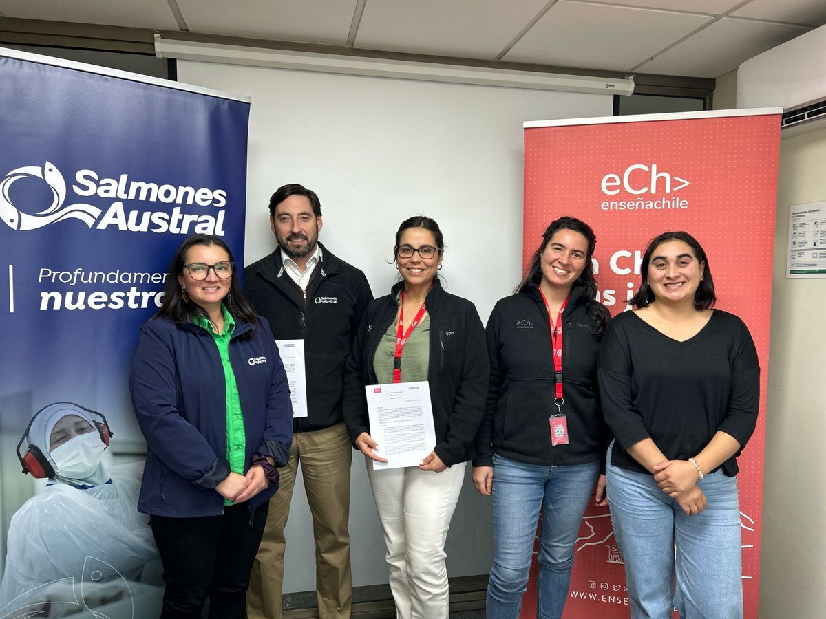 ¡Renovamos alianza en la Patagonia! Junto a #SalmonesAustral seguiremos trabajando colaborativamente para acercar oportunidades a cientos de niñas, niños y jóvenes. Agradecemos la confianza y compromiso con la educación 🤝.