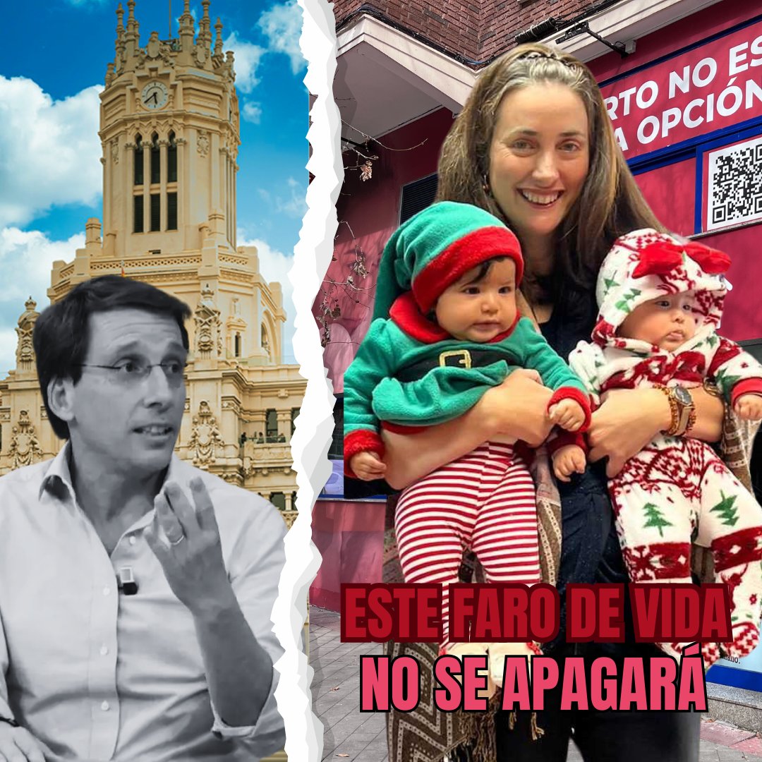 hazteoir's tweet photo. Almeida, que sepas que el faro de vida que representa el Refugio ProVida de @derechoavivir NO se apagará.
En poco más de una hora casi 5.000 españoles han firmado esta campaña de presión a Almeida para que deje de acosarnos. ¡FIRMA AHORA!
✍️ Firma aquí:
https://t.co/uUEo5fa53D