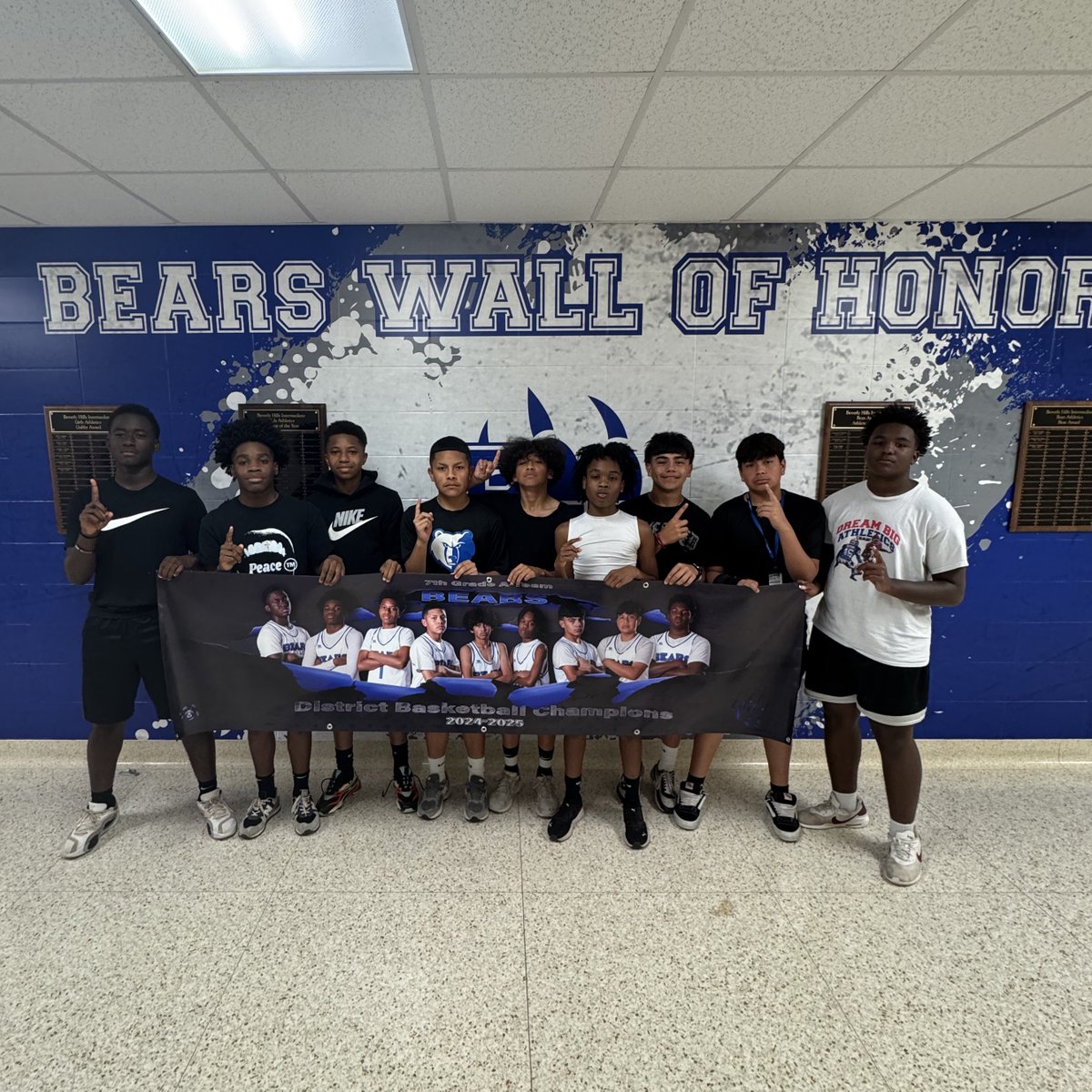 BHIAthletics's tweet photo. The banner has arrived for 7A #BHIBasketball! You’re 2024-25 District Champs! #BHIBears #BHIAthletics https://t.co/1Owbe7Z7PZ