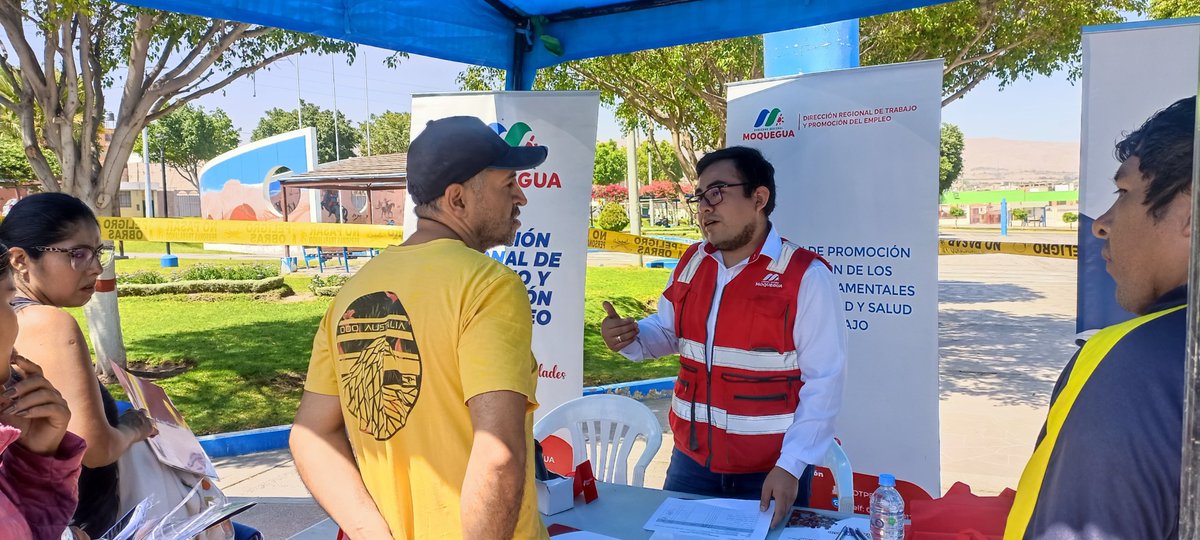 DRTPEMoquegua's tweet photo. DRTPE Moquegua participó en la I feria Informativa "Tu seguridad, es nuestra prioridad" organizada por la Municipalidad Distrital de San Antonio.

https://t.co/a9vTwjHEnI https://t.co/1rJ3StfWd5