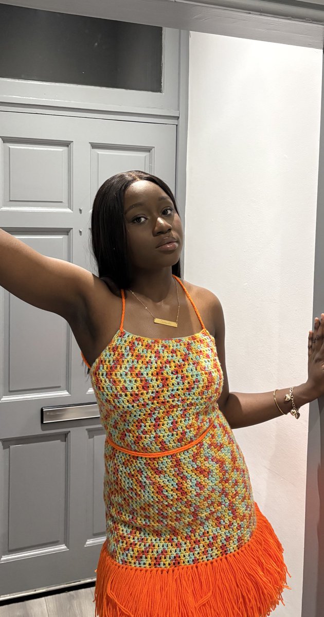 YarnArk's tweet photo. Crochet fringe dress 🧶 https://t.co/px7EqWFUEx