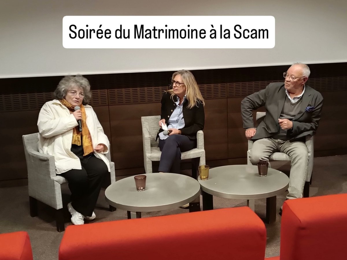 Soirée du #Matrimoine à la Scam, avec #ColineSerreau, <a href="/KarineDusfour/">Karine Dusfour</a> , Patrick Jeudy, <a href="/JeudyPj/">Jeudy Patrick</a>, #viveledocumentaire, vive les ouvreuses, vive les grands-mères d'islam! <a href="/webscam/">La Scam</a>