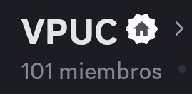 Ya tenemos los primeros 100 miembros en el discord!
Recuerda que puedes encontrar jugadores o equipo en el discord de la #VPUC y pronto mas actividades