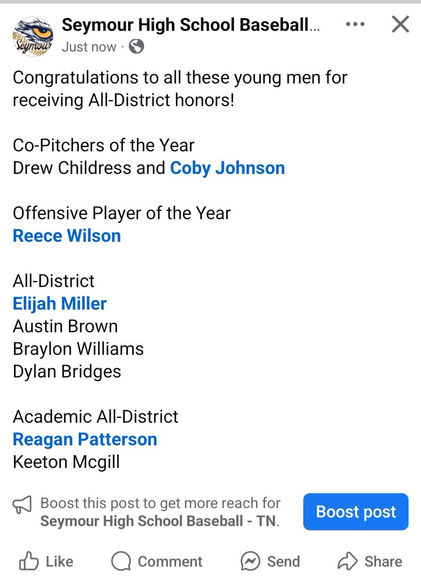 Seymour Eagles Baseball tweet media