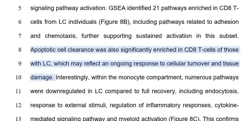 fitterhappierAJ's tweet image. So there is CD8 T cell harm and turnover like I have been saying since 2020
A lot of people are saying "it only happens in long covid"
No- most people have persistent antigen and will have an extent of broad, nonspecific CD8 t cell turnover, even 'healthy' people…