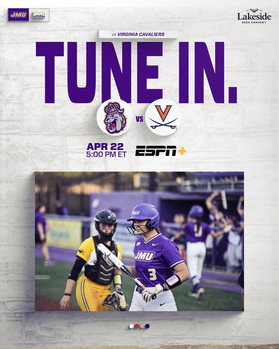 It’s getting warmer outside which means it’s time for yet another beautiful game of <a href="/JMUSoftball/">JMU Softball</a>! Stay hydrated and we’ll see you on ESPN+ at 5PM 😉