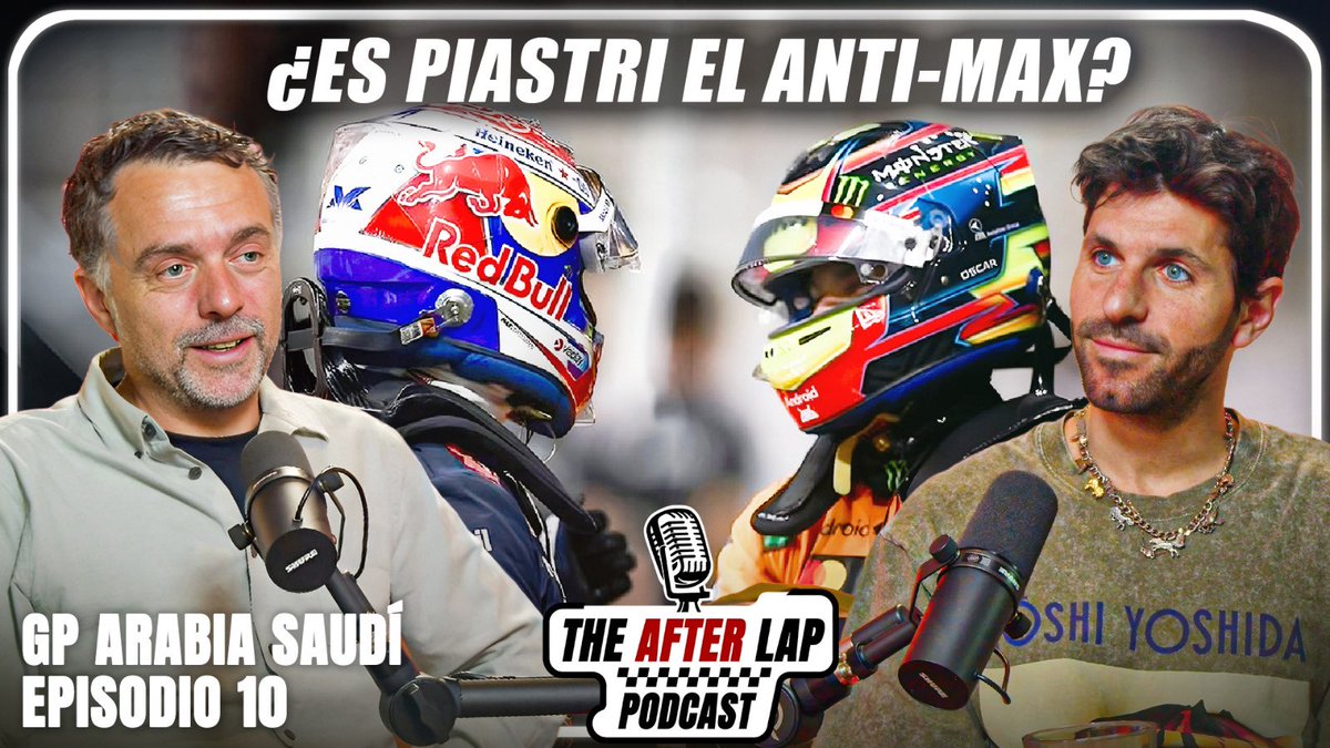 theafterlap's tweet photo. ¡Disfruta ya del nuevo episodio de TheAfterLap!  Todo el Análisis del GP de Arabia Saudi F1 2025 | TheAfterLap Podcast 🎙️ @AlbertFabrega @SquireMusic
 
🔴Youtube:  https://t.co/PjqKuFGP74
🟢 Spotify: https://t.co/40wNJW4xl9
🟠Ivoox: https://t.co/r7BdaAKpdR https://t.co/hDrO0MyfIu