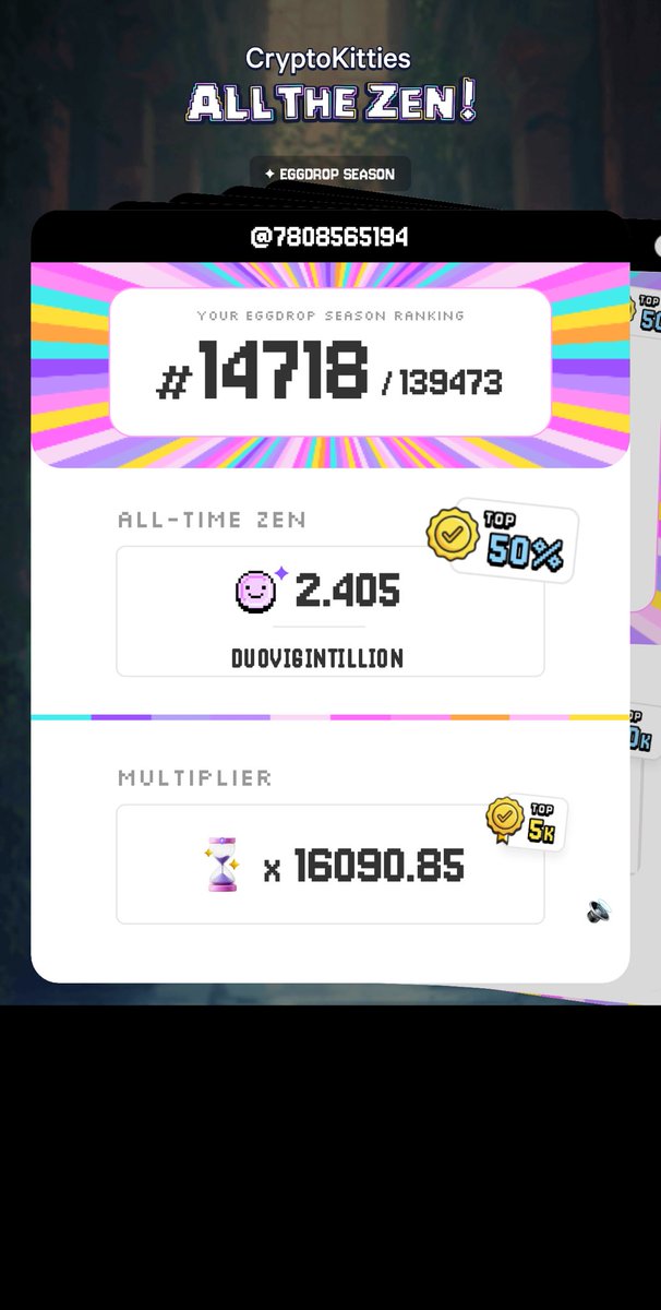 TAKAYAMA (@takayama_eth) on Twitter photo Check out my EggDrop Season egg-cellent stats from <a href="/CryptoKitties/">CryptoKitties</a> allthezen.cryptokitties.co Check out my EggDrop Season egg-cellent stats from <a href="/CryptoKitties/">CryptoKitties</a> allthezen.cryptokitties.co