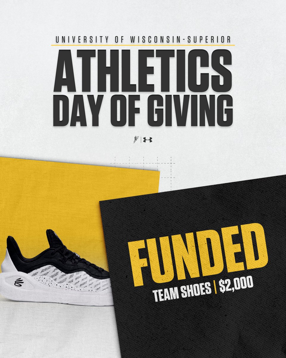 FUNDED! Thank you for your investment to fund our Team Shoes!

You can still make a donation at the link here: linktr.ee/uwsmbb

#WeAreSuperior