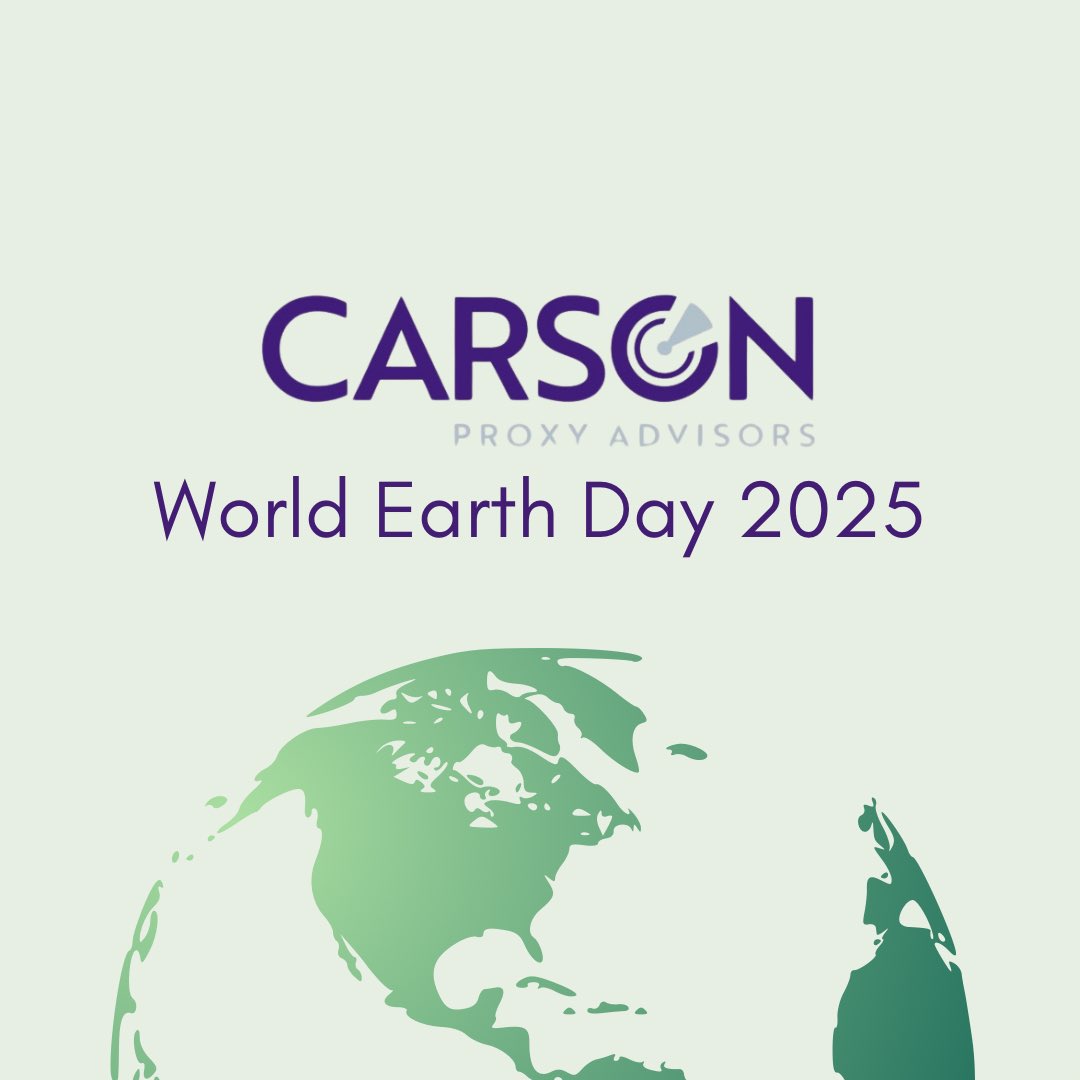 Carsonproxy (@carsonproxy) on Twitter photo Happy #WorldEarthDay2025 ! At <a href="/carsonproxy/">Carsonproxy</a> we recognize the importance of environmental responsibility in good governance. Today and every day, we support sustainable practices that drive long-term value for shareholders and our planet.🌱🌳🌎
#HappyEarthDay Happy #WorldEarthDay2025 ! At <a href="/carsonproxy/">Carsonproxy</a> we recognize the importance of environmental responsibility in good governance. Today and every day, we support sustainable practices that drive long-term value for shareholders and our planet.🌱🌳🌎
#HappyEarthDay