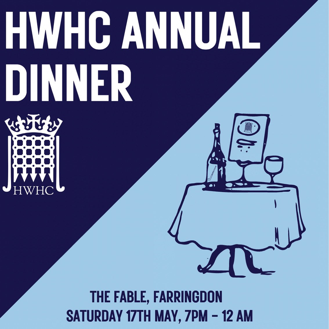 Annual Dinner Info!🕴💃
Where: The Fable, Farringdon 
When: Saturday 17th May
Time: From 7pm 
What: Prosecco reception 🥂+ 3 course dinner + 1/2 bottle wine 🍷
DJ &amp; dance floor 
Private bar

Price: £83 per person
Last day to purchase a ticket is Friday, May 2nd!