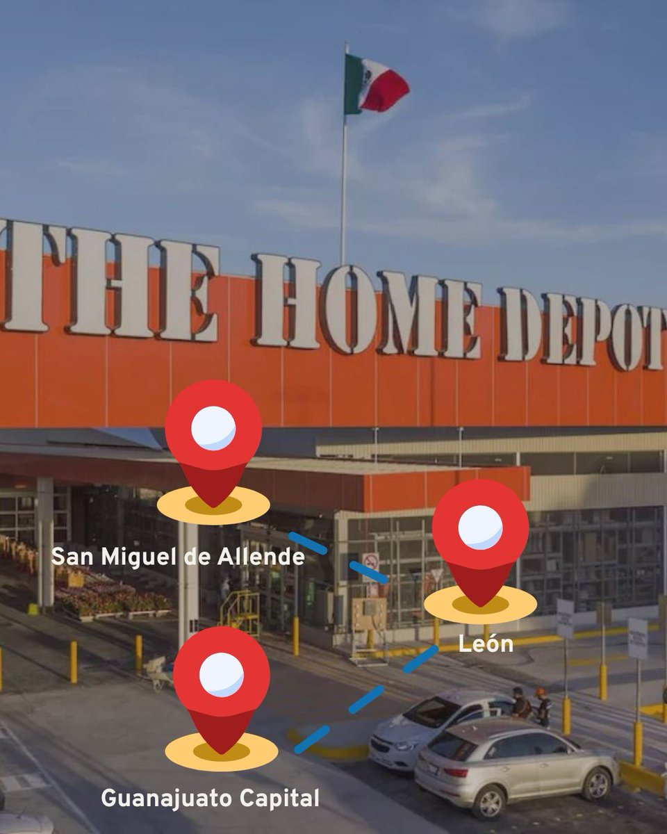 Perspectiva_GTO's tweet image. The Home Depot destinará +1,200 MDP para abrir 3 nuevas tiendas en San Miguel, León y Guanajuato capital.
📊 Esto generará 300 nuevos empleos.
👉¿Tú qué opinas? ¿Crees que esto ayude a mejorar la economía local?
#PerspectivaGTO #InversiónConFuturo #GuanajuatoAvanza #TheHomeDepot