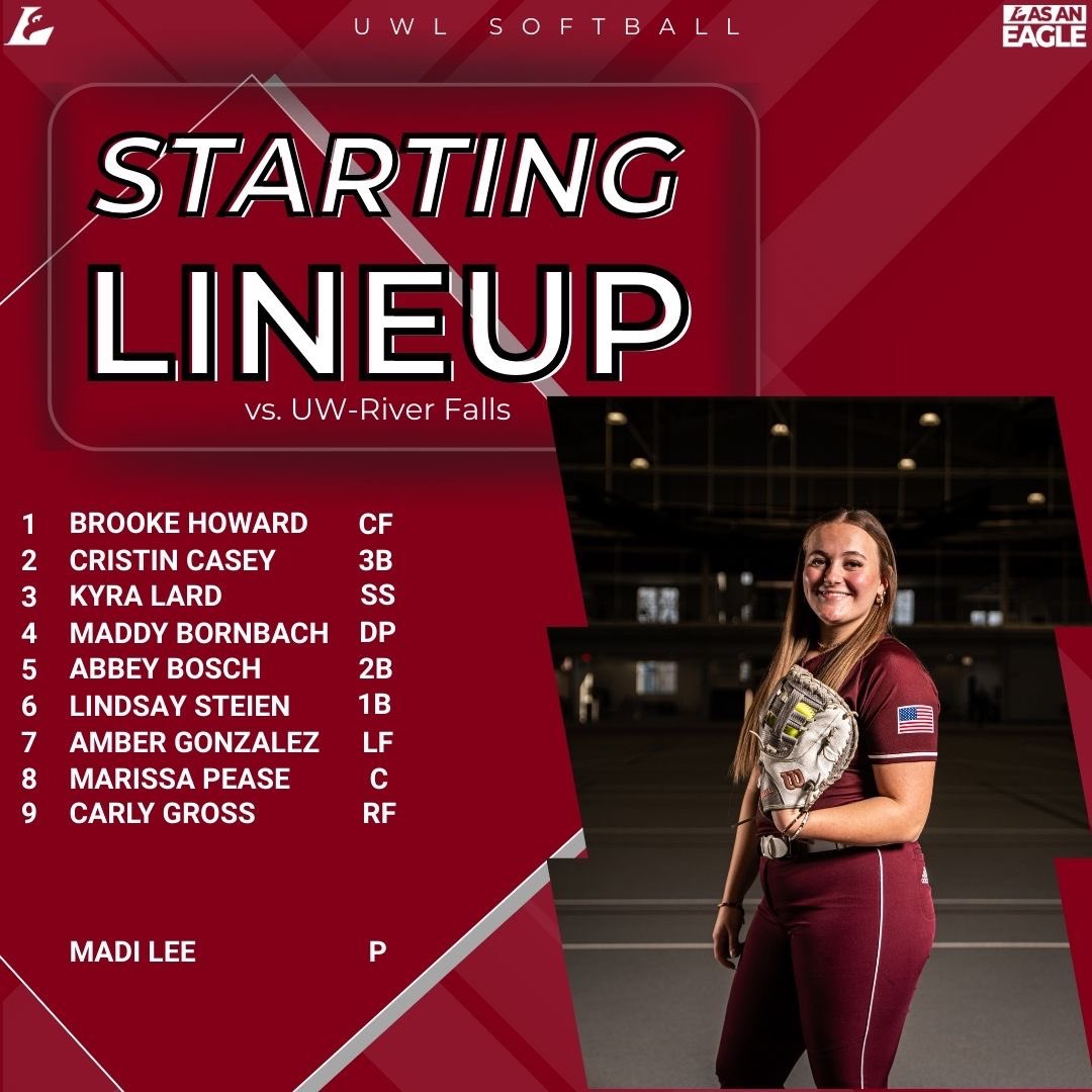 Starting lineup for Game 1 vs. UW-River Falls: