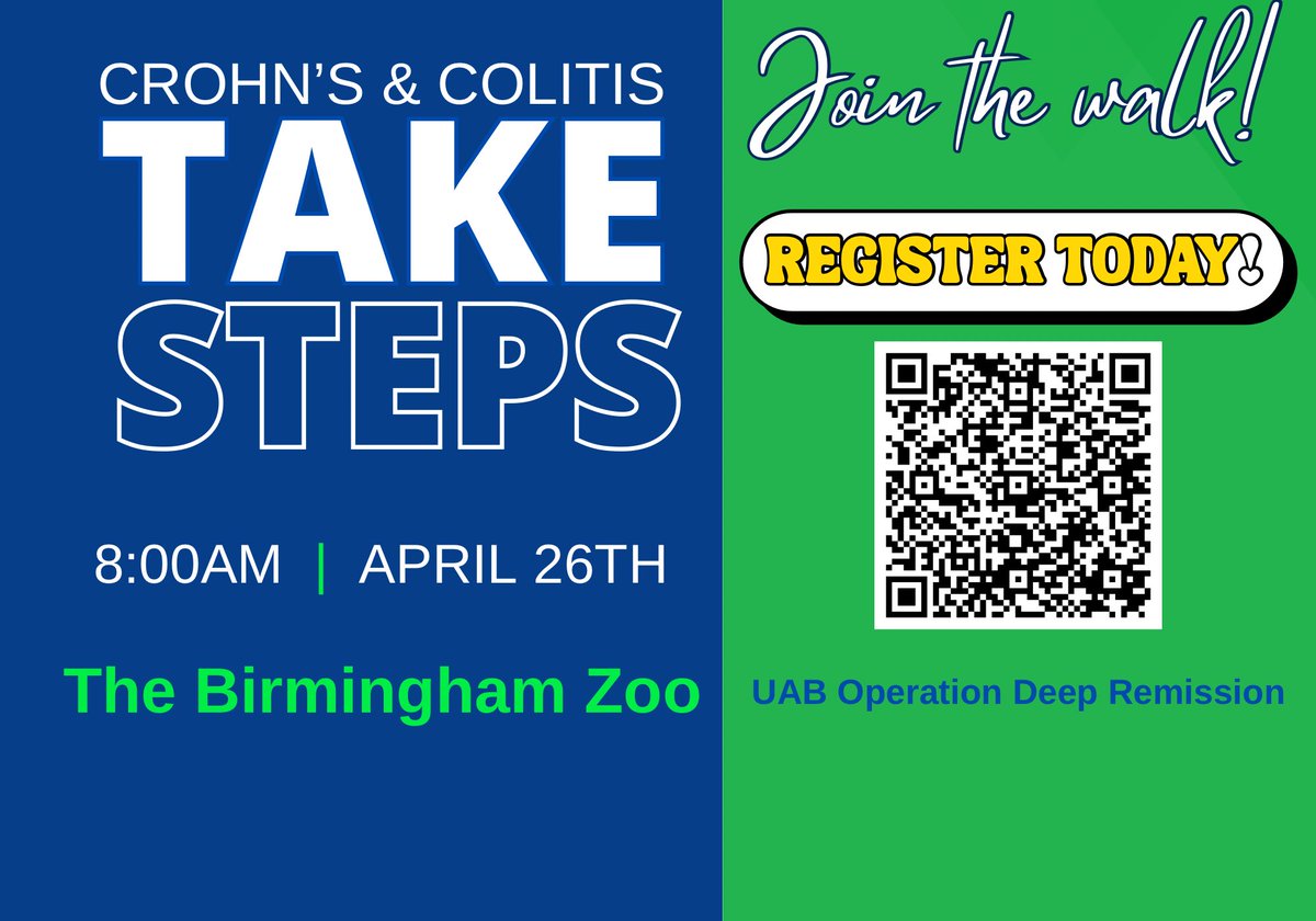UAB GI Surgery (@uabgisurgery) on Twitter photo So excited for our Annual <a href="/CrohnsColitis/">Crohns Colitis Irl</a> TakeSteps at the <a href="/BirminghamZoo/">The Birmingham Zoo</a> this Saturday! So excited for our Annual <a href="/CrohnsColitis/">Crohns Colitis Irl</a> TakeSteps at the <a href="/BirminghamZoo/">The Birmingham Zoo</a> this Saturday!