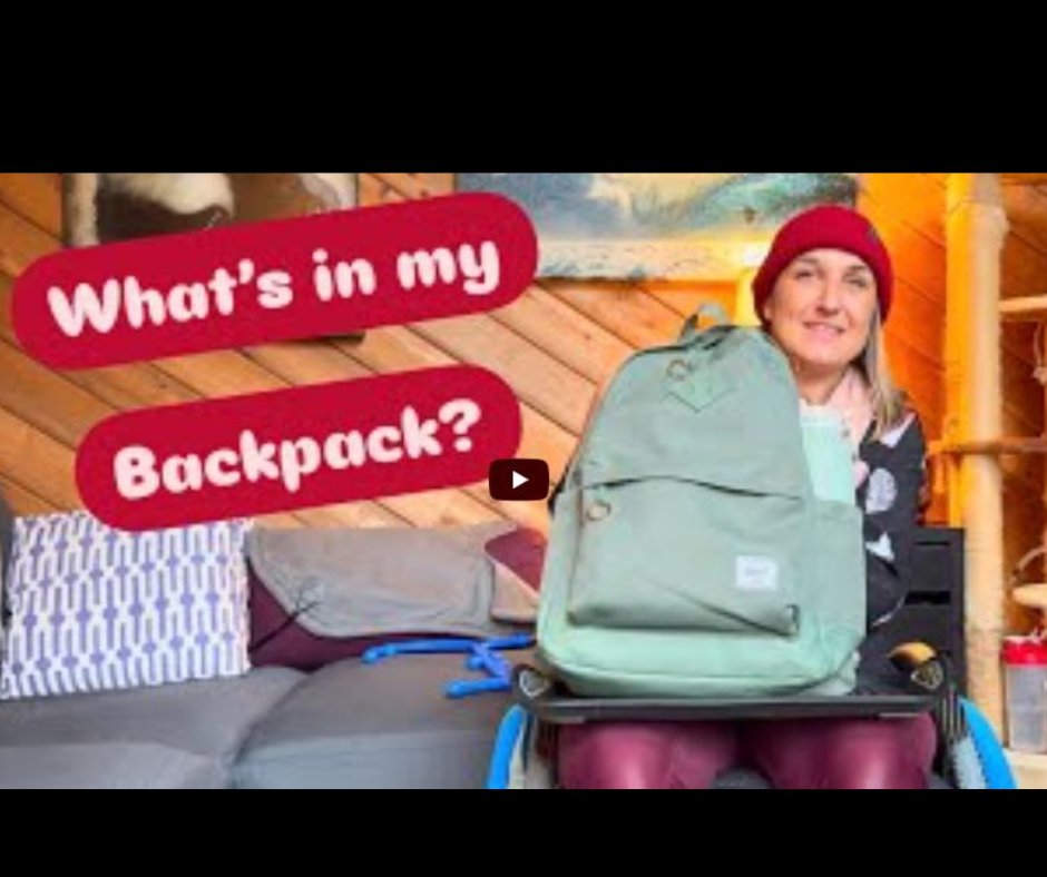 Join me as I unpack the everyday essentials I carry in my backpack to navigate life as a quadriplegic spinalpedia.com/community/vide… #quadriplegic #whatsinmybag #spinalcordinjury