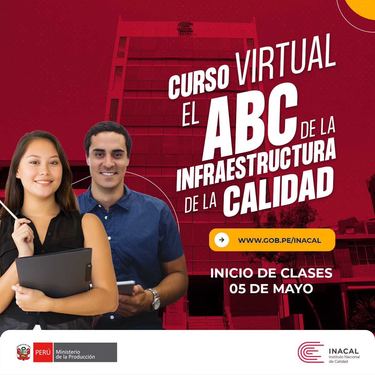 📣 ¡Capacítate gratis con Inacal!
Te presentamos el curso virtual y asincrónico “El ABC de la Infraestructura de la Calidad”, diseñado para que conozcas la importancia de los servicios de calidad en la economía del país.

servicios.inacal.gob.pe/registro/inici…

📌 ¡Accede de forma gratuita!