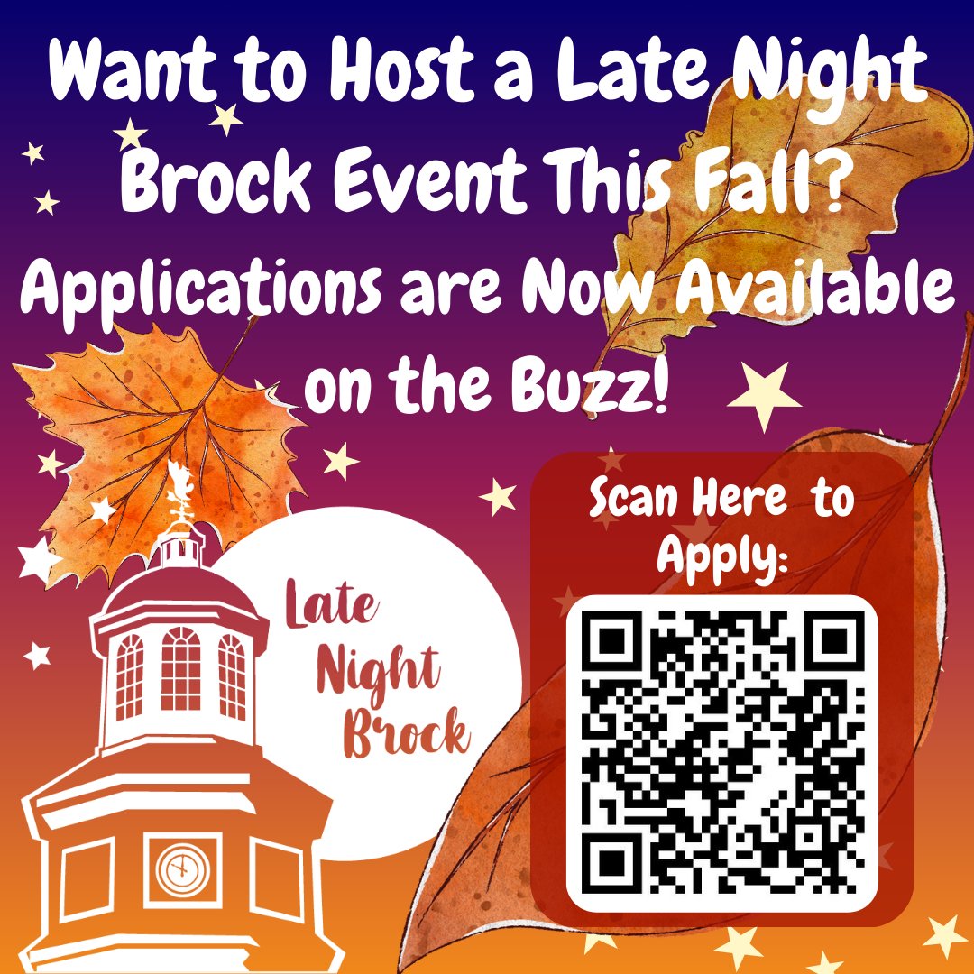 Clubs, organizations, and departments are invited to apply to host exciting events, promote their group, and help build a stronger campus community. Apply now through the Buzz! Applications are due May 17th!