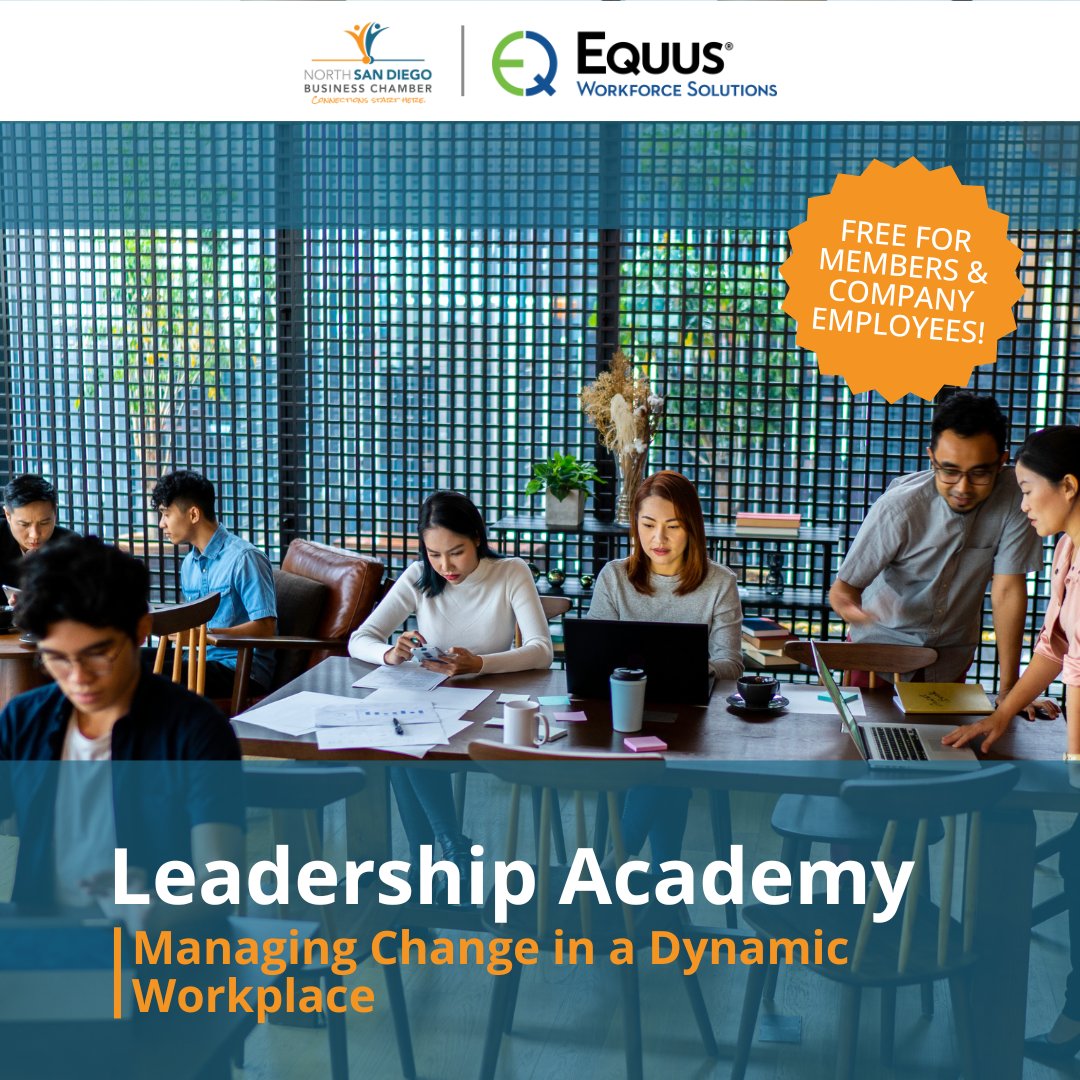sdbizchamber's tweet image. This Thursday: Learn how to lead through change with emotional intelligence at Leadership Academy, led by Dr. Jarik E. Conrad. Don’t miss it!

Register today! ow.ly/Vjxi50VF20t

#LeadershipAcademy #nsdbc #LeadershipDevelopment #ProfessionalGrowth #SanDiego