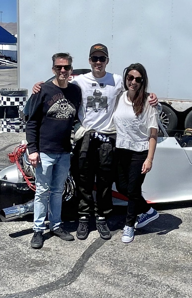 I thought it was neat that Luke got my dad’s number in his number. Made me feel like he’s there. Then in the lanes for first lap, Norman Greenbaum’s 
“Spirit in the Sky” comes on. Just like it did for his memorial service. Made me smile. If that isn’t a sign I don’t know what is.