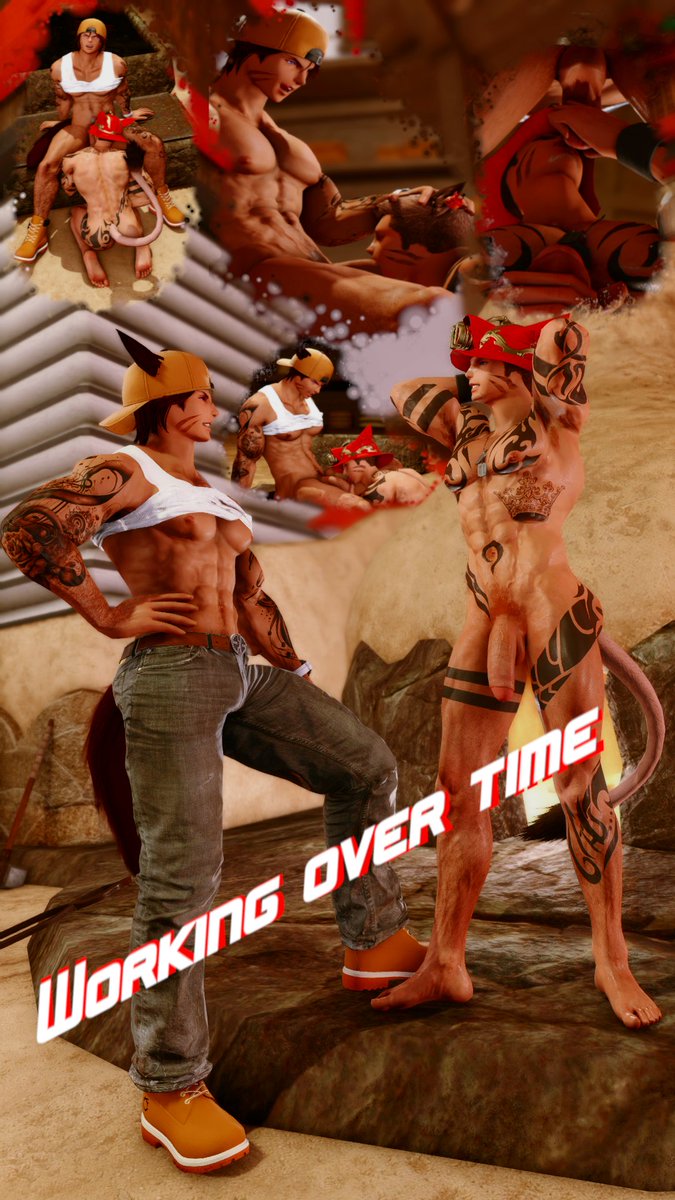 Hard at work! 💪#GPOSERLEWD  #GPOSERNSFW  #GPOSER <a href="/Catboy_Agenda/">The Catboy Agenda</a> (1/2)
