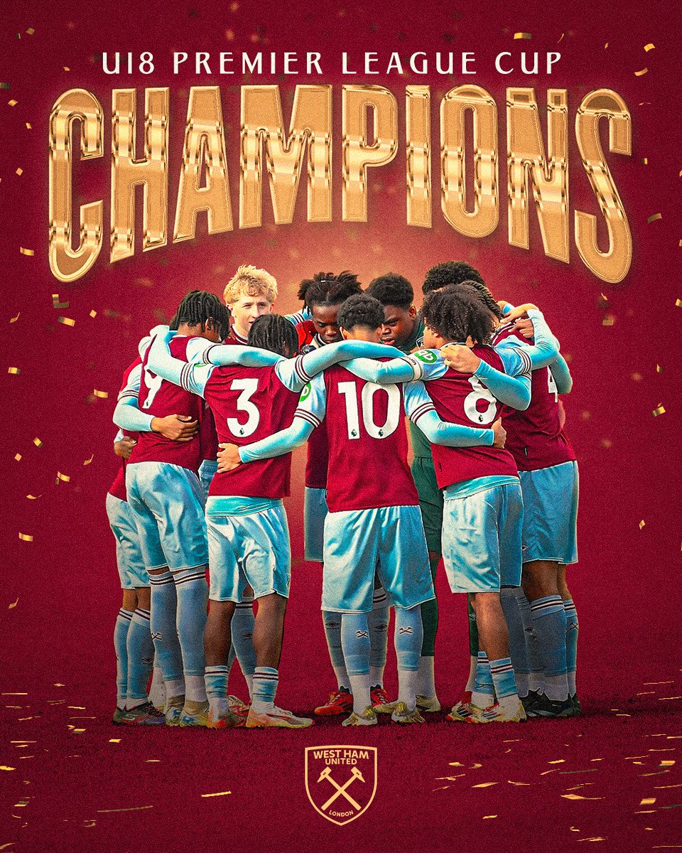 U18 PREMIER LEAGUE CUP CHAMPIONS! 🏆