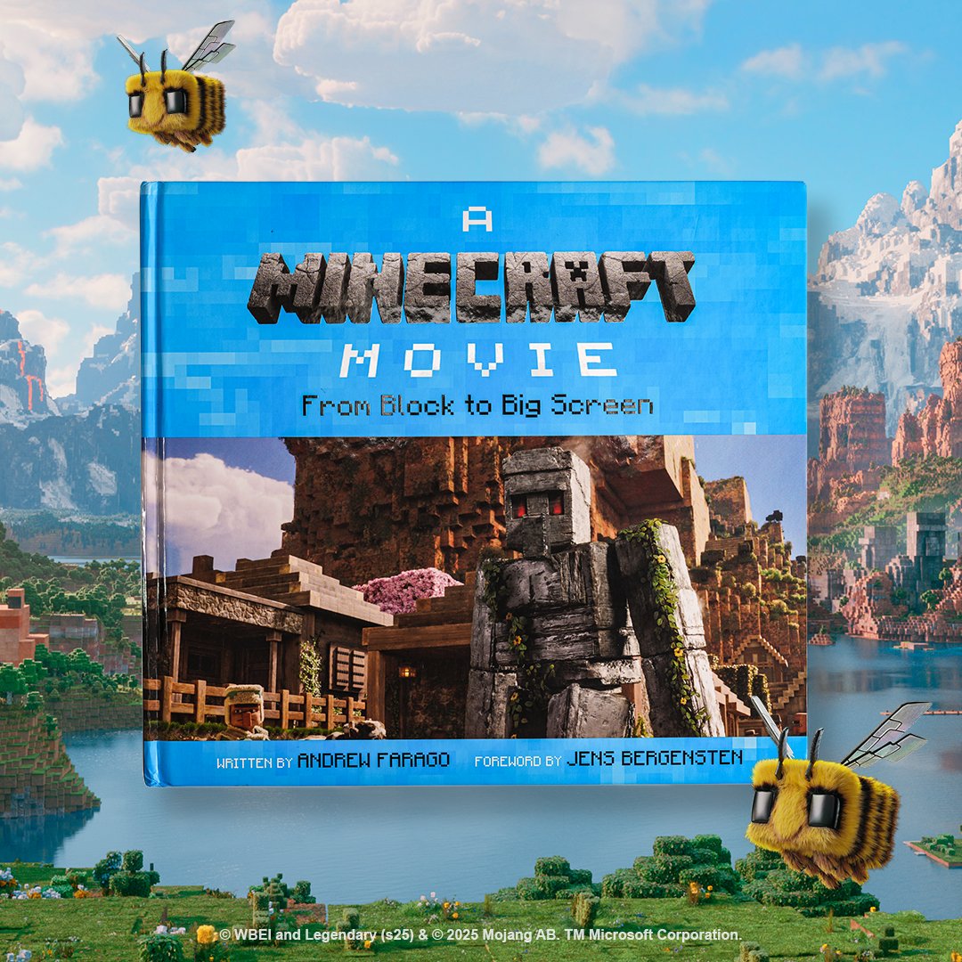 Minecraft's tweet image. From blocks to blockbuster! Dive behind the scenes of A #MinecraftMovie with - From Block to Big Screen. Explore concept art, exclusive stories, and the journey from idea to epic adventure!
📗Available now — aka.ms/FromBlocktoBig…
🎬A #MinecraftMovie is in theaters now