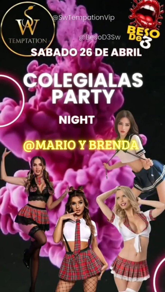 Estamos listos para esta magica noche de colegialas !!! Y tu ya tienes tu acceso 😈🍍
Vamos a disfrutar de una noche increíble  <a href="/SwTemptationVip/">SW TEMPTATION</a>
@BesoD3sw