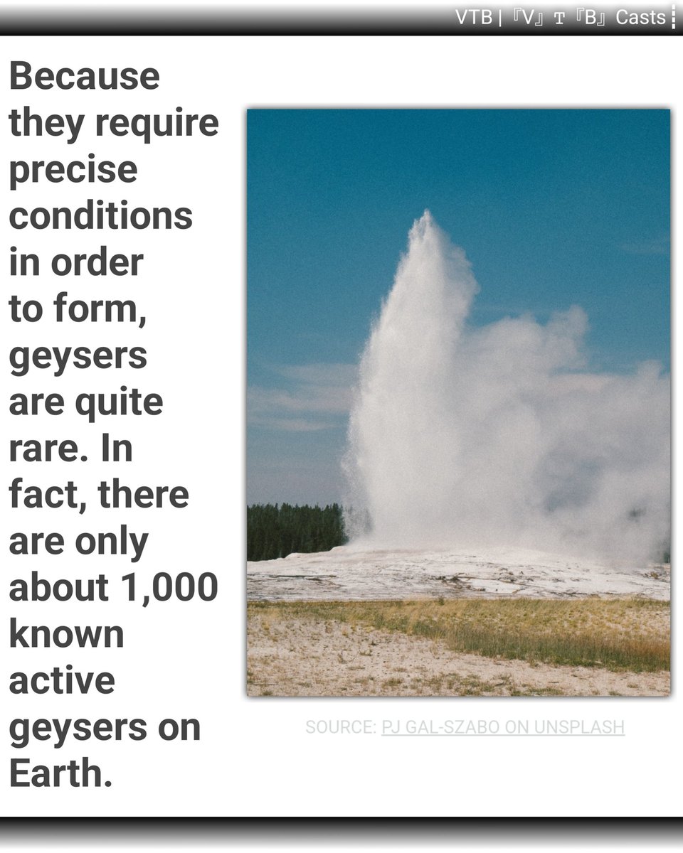VTBCasts's tweet image. #precise #conditions #order #form #geysers #rare #geysers #earth #science #vtb #vtbcasts