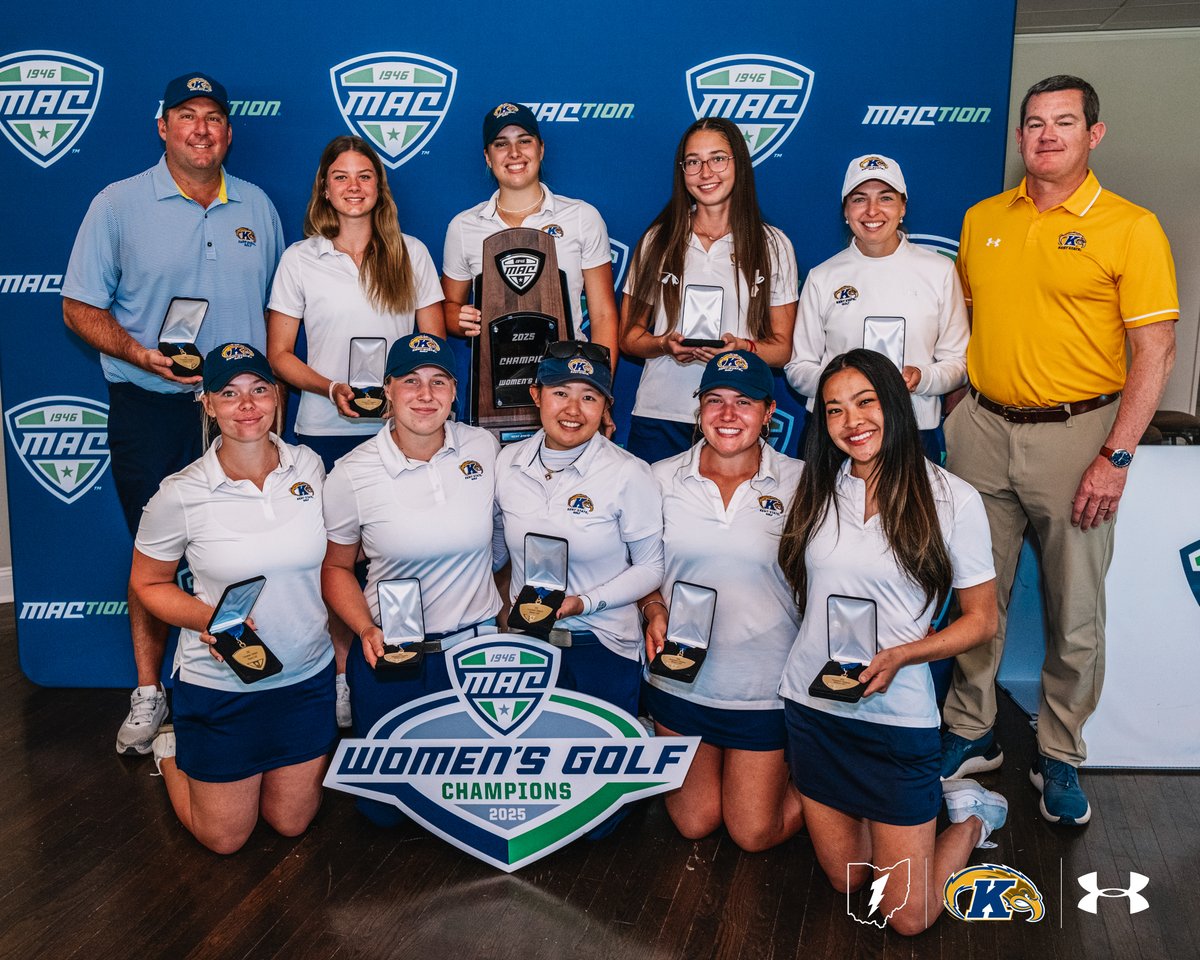KentStWGolf's tweet photo. 𝟐𝟎𝟐𝟓 𝐌𝐀𝐂 𝐂𝐡𝐚𝐦𝐩𝐢𝐨𝐧𝐬 ⚡️🏆

#GoFlashes | #MACtion https://t.co/6nUV0szeSt