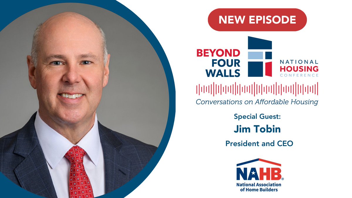 In this week's episode, we welcome Jim Tobin, President and CEO of the National Association of Home Builders. Tobin joins NHC to discuss how tariffs and federal, state, and local regulatory burdens are impacting housing, supply, and more!

Listen here: nhc.org/nahbs-jim-tobi…