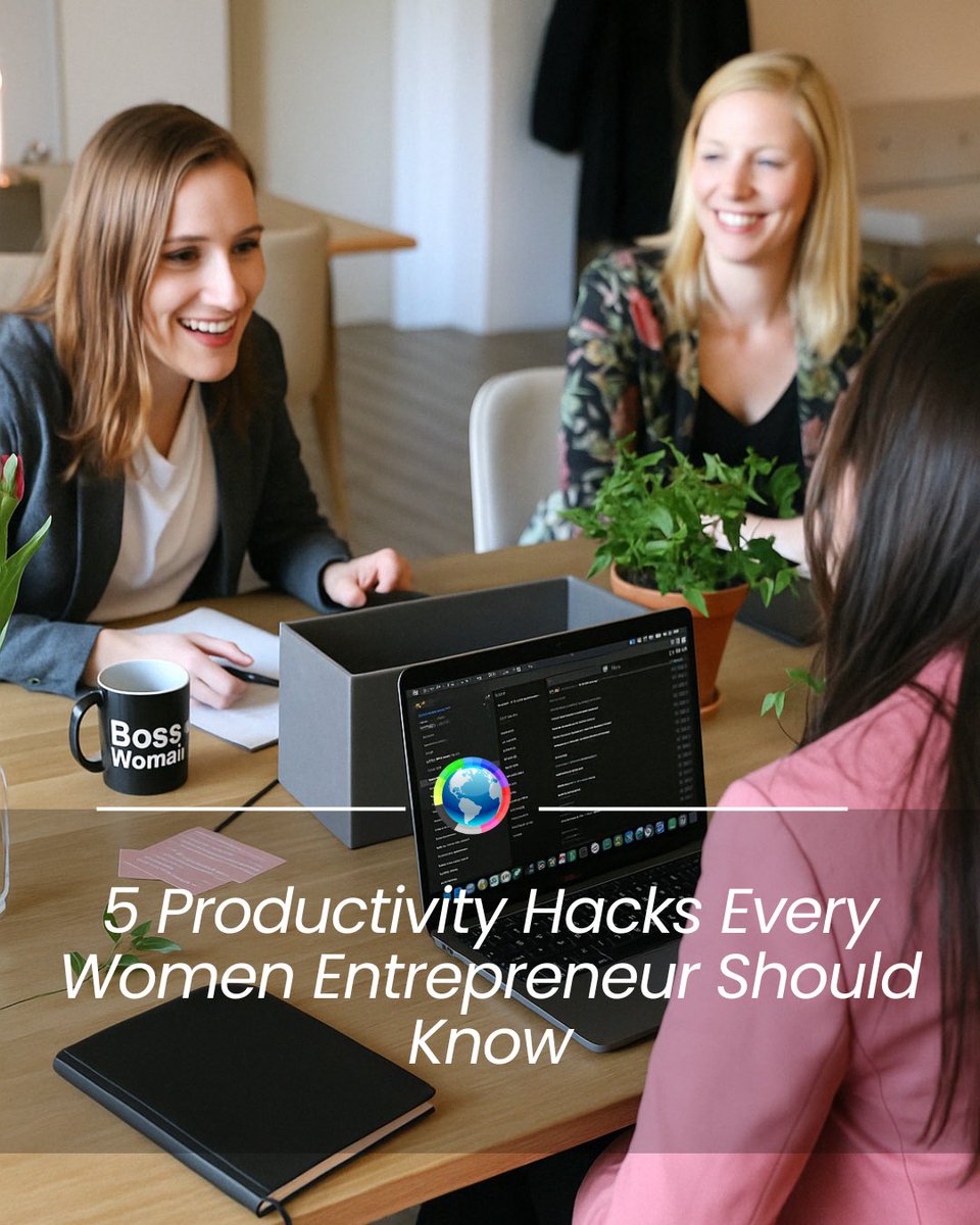 Women entrepreneurs! Tired of the hustle but still chasing big goals? These 5 easy productivity hacks will help you get more done—without burning out. Read full article on our website: joinwedo.org #WEDO2025 #ChooseWOMEN #Productivity