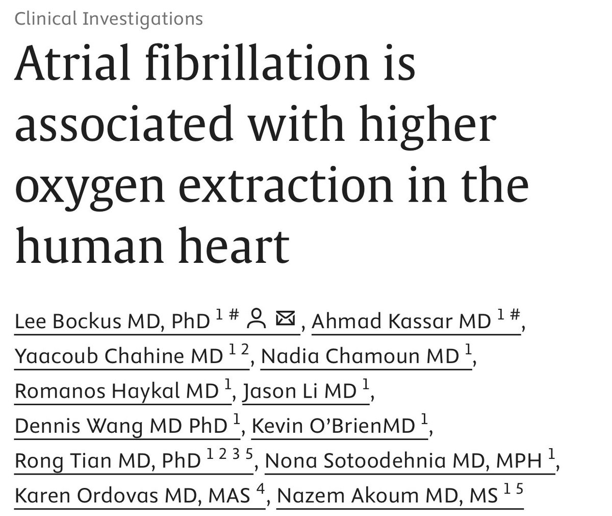 Ahmad Kassar (@ahmadkassar7) on Twitter photo Just in time for #HRS2025‼️
Excited to share our latest paper published in <a href="/AmericanHeartJ/">AmericanHeartJ</a> and honored to be first co-author with Dr. Bockus.
Looking forward to presenting our work in San Diego.
sciencedirect.com/science/articl…
<a href="/NazemAkoum/">Nazem Akoum</a> <a href="/UWMedHeart/">UWashington Heart Institute</a> Just in time for #HRS2025‼️
Excited to share our latest paper published in <a href="/AmericanHeartJ/">AmericanHeartJ</a> and honored to be first co-author with Dr. Bockus.
Looking forward to presenting our work in San Diego.
sciencedirect.com/science/articl…
<a href="/NazemAkoum/">Nazem Akoum</a> <a href="/UWMedHeart/">UWashington Heart Institute</a>