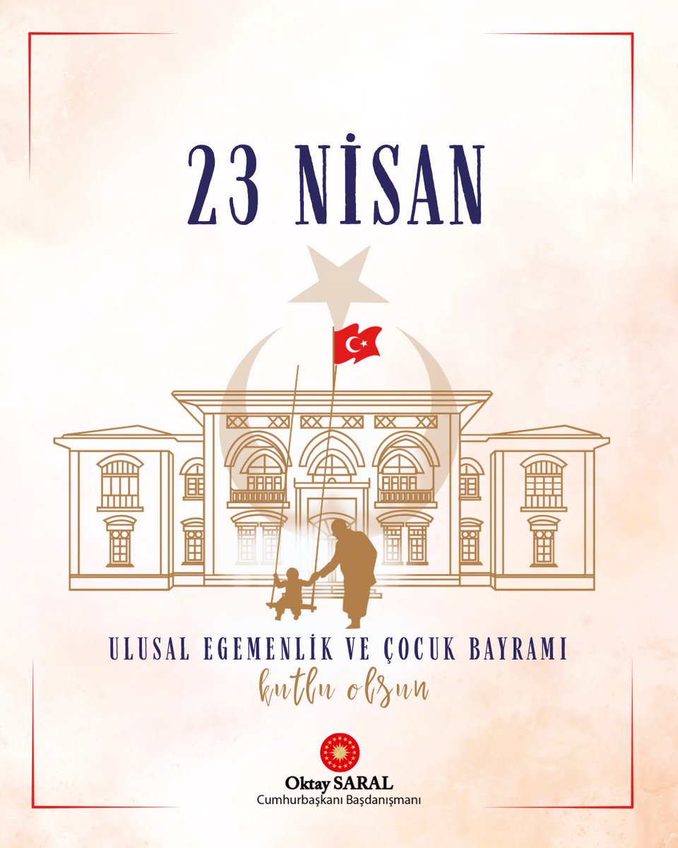 Dünya üzerindeki her çocuğun sağlıkla, huzurla ve eşit şartlarda büyüdüğü günlere bir an önce kavuşmamız ümidiyle. 

Aziz milletimizin ve tüm dünya çocuklarının 23 Nisan Ulusal Egemenlik ve Çocuk Bayramı kutlu olsun.