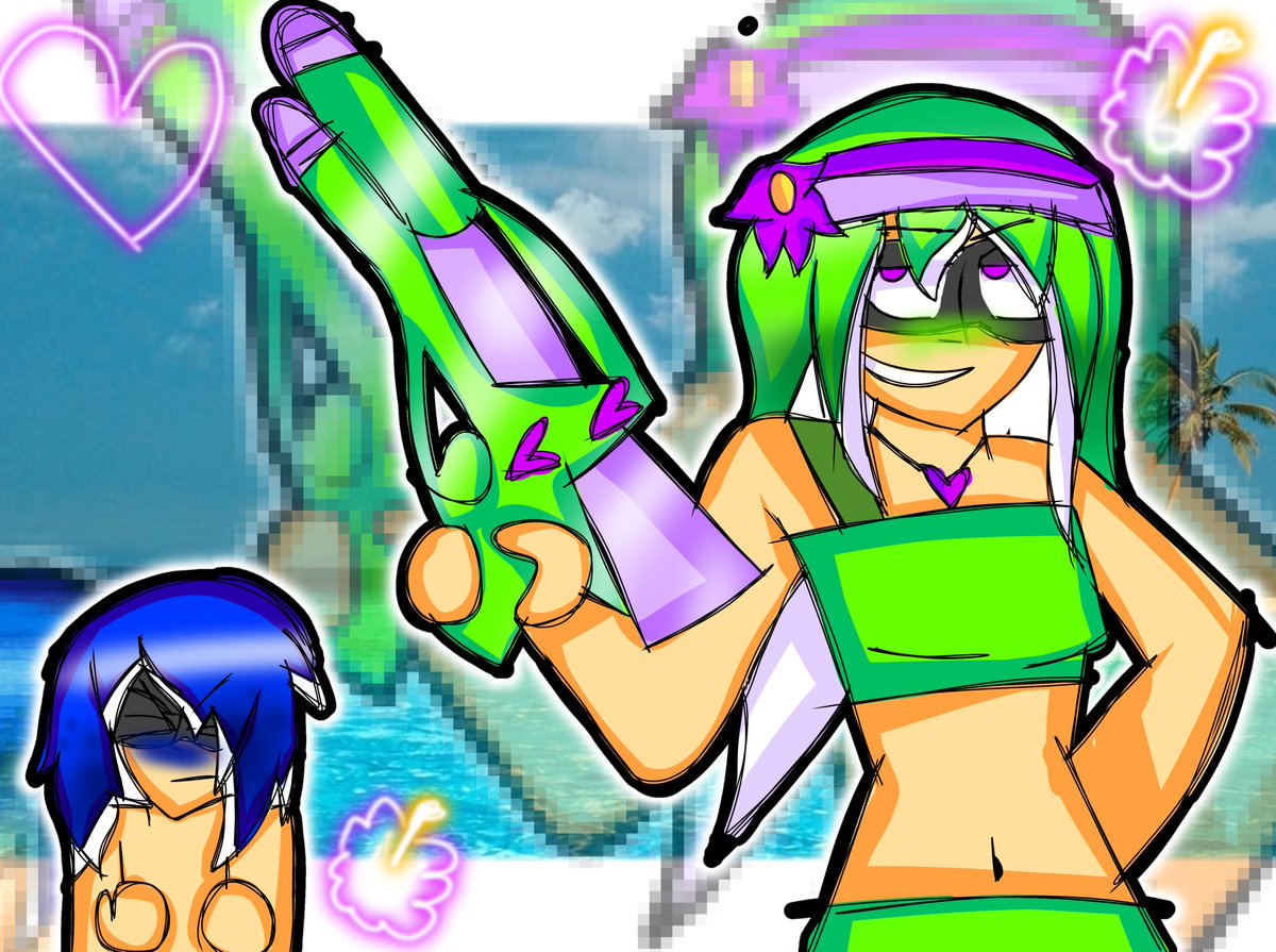 Mamomiloveslol's tweet photo. cobalt x Viriti in Songkran mem #splatoon #splatoon2 #splatoon3 #fanart https://t.co/ylunf7B0qQ
