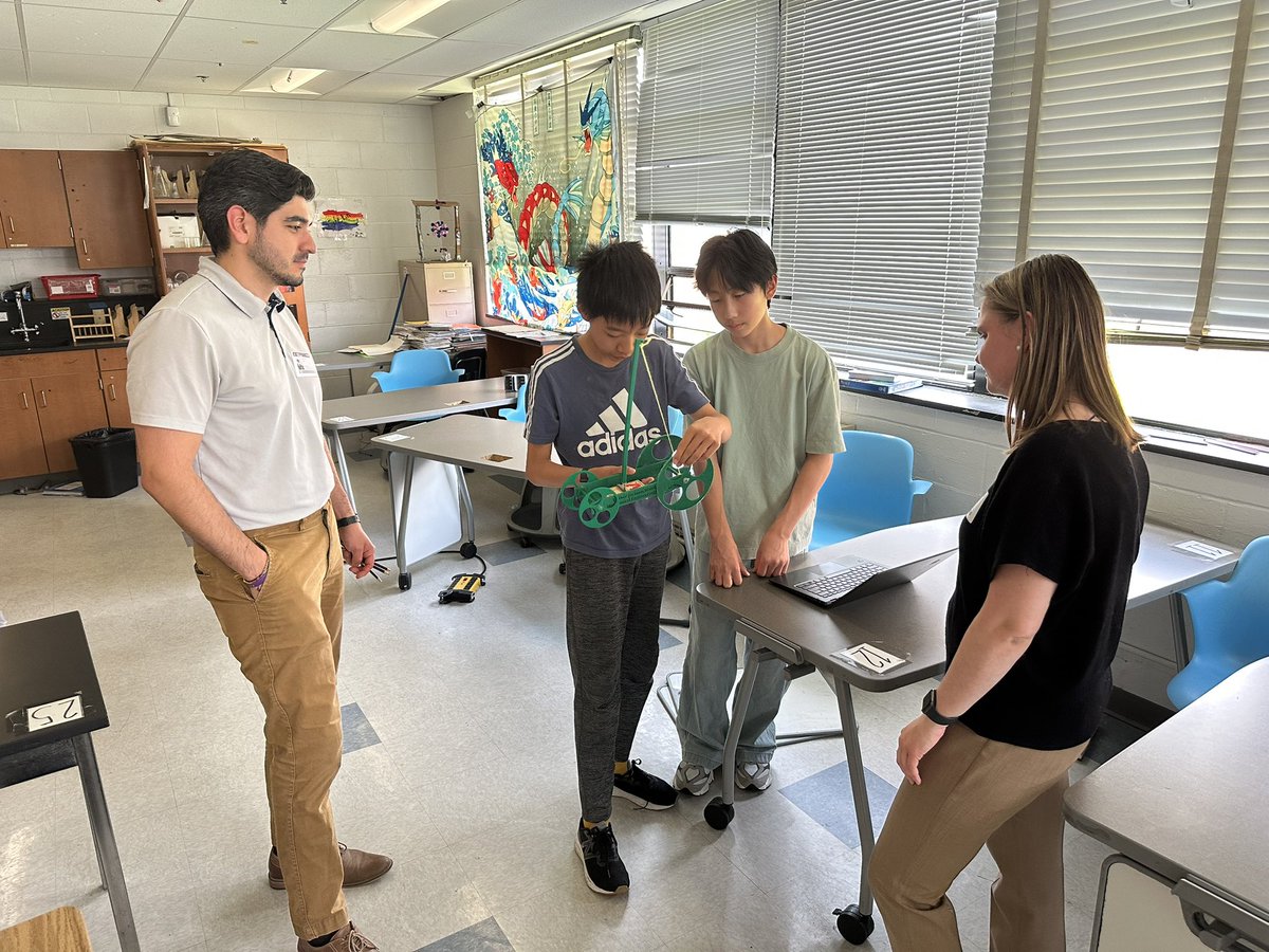 Our student mechanical engineers showed off their TSA project to some actual <a href="/TheDewberryWay/">Dewberry</a> engineers this afternoon and got some pointers from the pros. Love this partnership with our fantastic neighbors! #lightsonafterschool