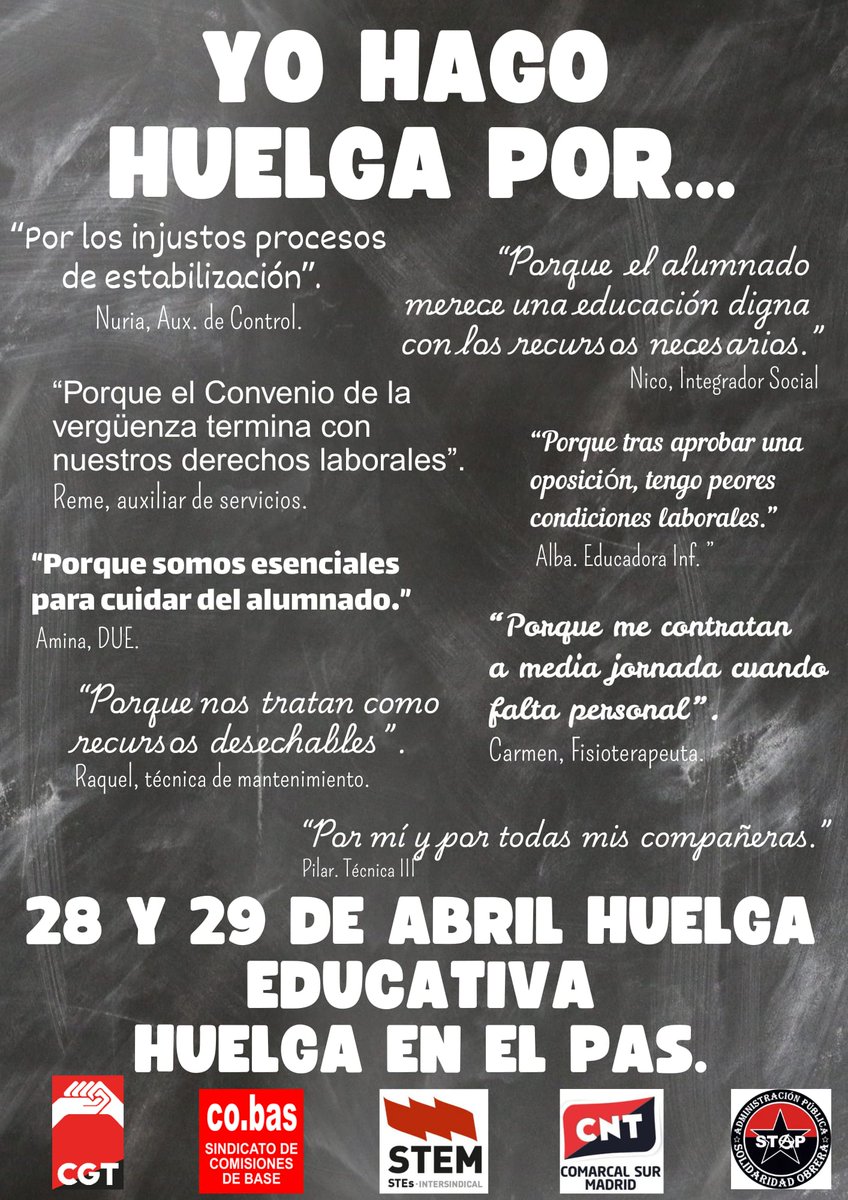 CGT Enseñanza Madrid (@cgtmadrideduc) on Twitter photo 