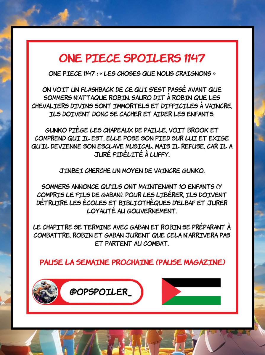 One Piece Spoils tweet media