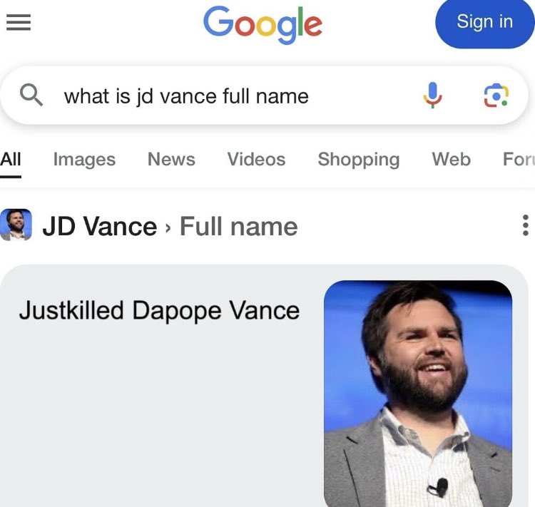 CameronKennaley's tweet photo. @JDVance  this you?? https://t.co/tHZpYfwJdP