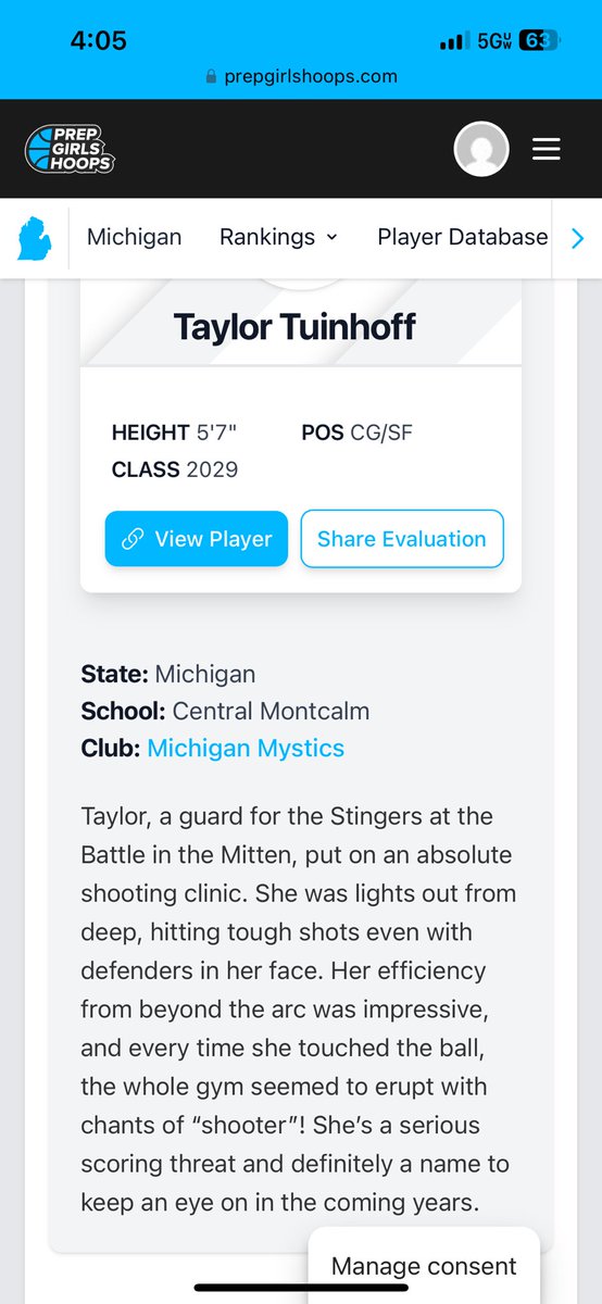 TaylorTuinhoffCM2029 (@taytuinhoffcm) on Twitter photo Thank you <a href="/pgh_Danyle/">PrepGirlsHoopsDanyle</a> and <a href="/PGHMichigan/">Prep Girls Hoops Michigan</a> for the recognition!!
<a href="/MImystics/">Michigan Mystics</a> <a href="/HornetNationSN/">Hornet Nation Sports Network</a> Thank you <a href="/pgh_Danyle/">PrepGirlsHoopsDanyle</a> and <a href="/PGHMichigan/">Prep Girls Hoops Michigan</a> for the recognition!!
<a href="/MImystics/">Michigan Mystics</a> <a href="/HornetNationSN/">Hornet Nation Sports Network</a>