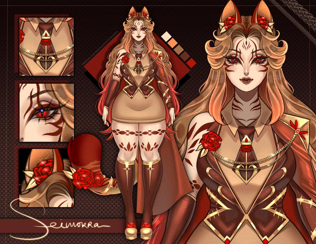 Seimorra's tweet image. Allow me to introduce myself!  

I am Seimorra (Say-Morra) or Mori for short.  I am an Oncilla Garnet Crystal Mage🐱🌹 

Welcome to My Enchanted Study🌹

Tags: SFW - #Seimorrart  
NSFW - #Susmorrart 
Design/Art by @Figgly 🧡
Official PNG by @Kavalliere_ 🧡