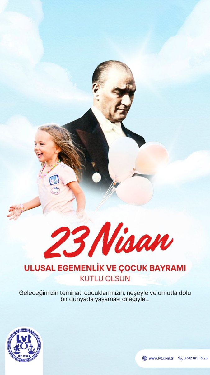 23 Nisan Ulusal Egemenlik ve Çocuk Bayramı kutlu olsun!