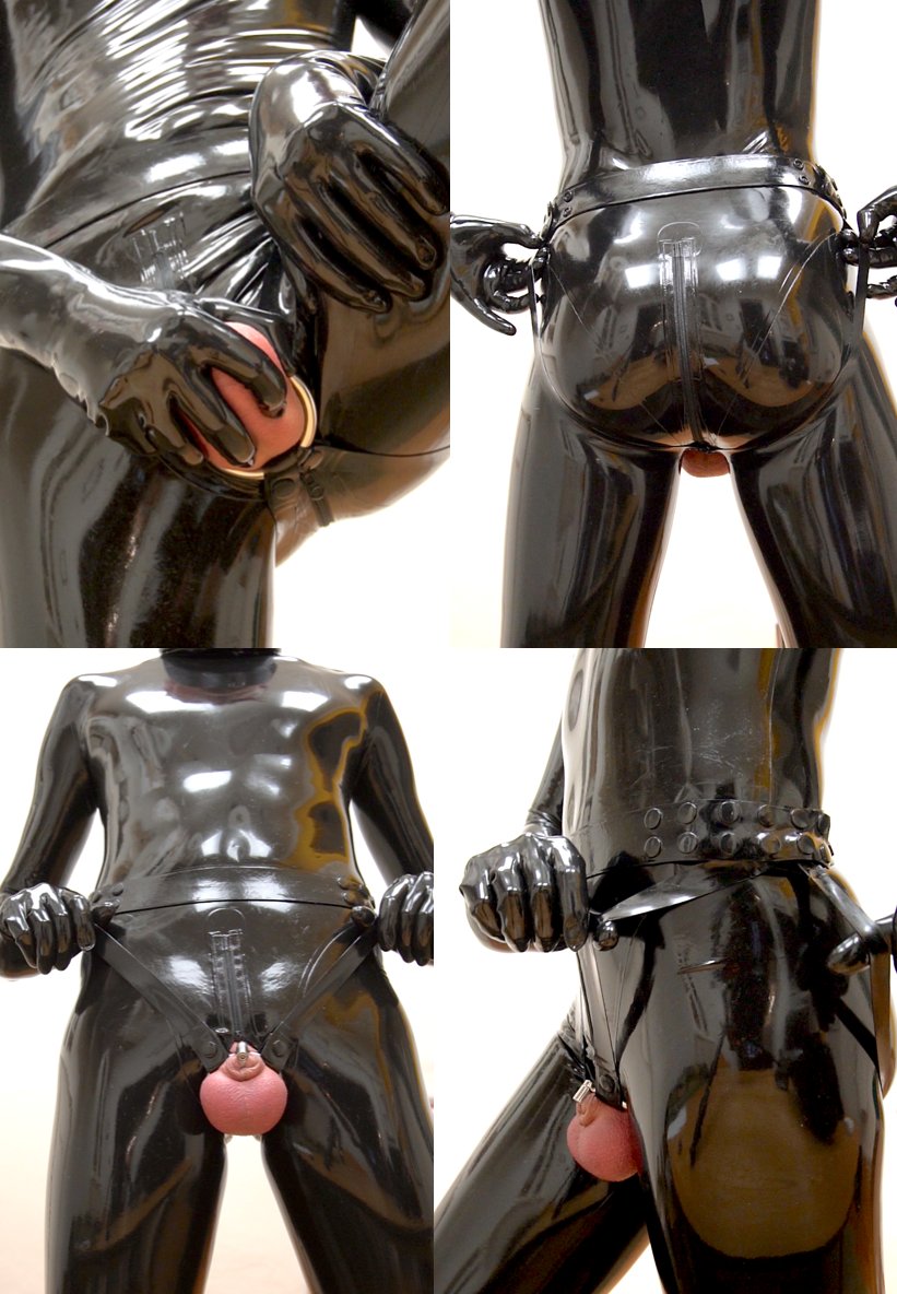 Filming a lot to show off my latex chastity harness version 2.0 ✌️

💌 DM me for purchase details
